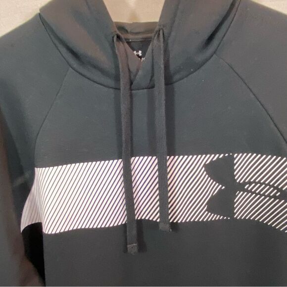 New without tags Under Armour Men's Rival Fleece Graphic Pullover Hoodie-Black L - Picture 9 of 10